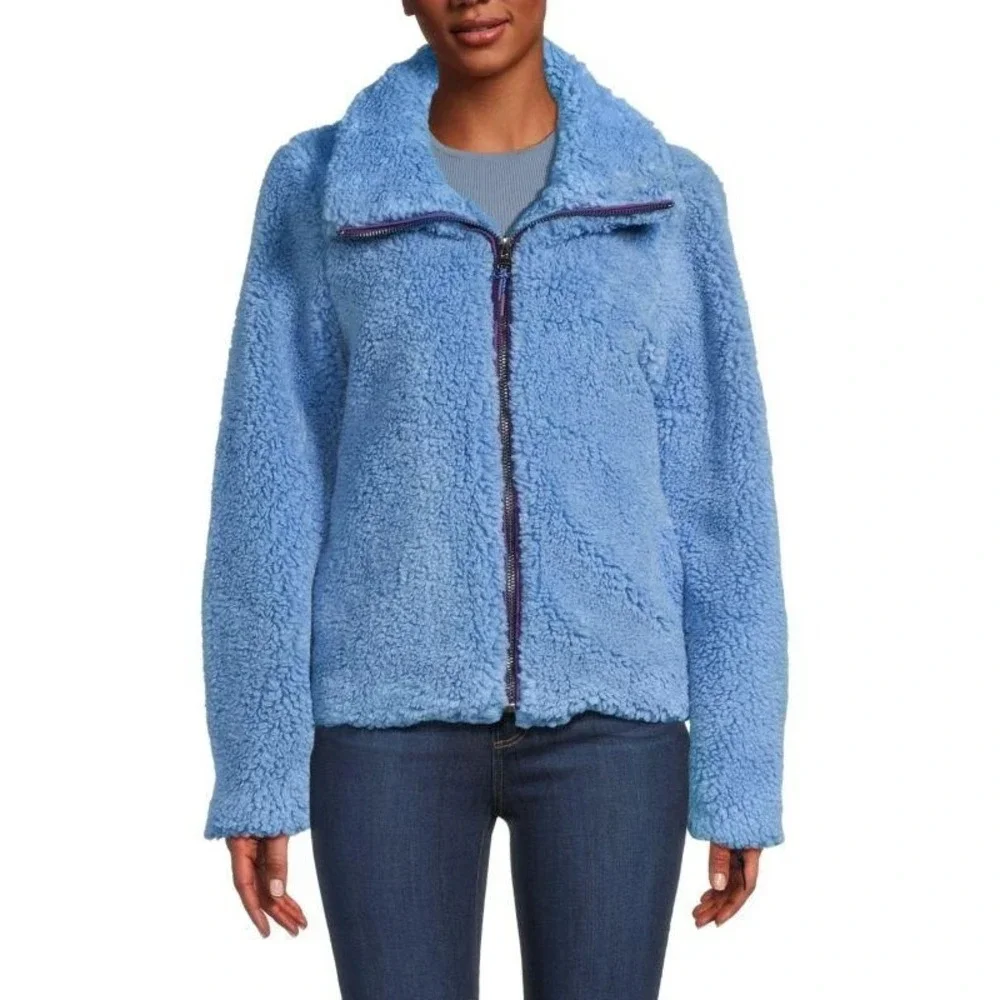 Women's Apparis Tamika Faux Fur Jacket‎ Marina Blue Sz Small